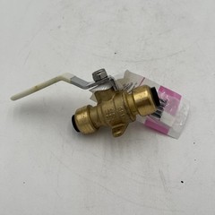 NEW!! Tectite 1/2 in. Brass Push Ball Valve with Flange and Drain – FSBBV12DE