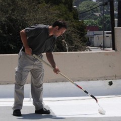 Henry Elastomeric Roof Coating Water-Based Acrylic Solar-Flex White 4.75-Gal.