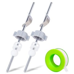 FullMayPro Lavatory Pop-Up Center Piece Assembly,Pop-Up Drain 2PCS, Chrome