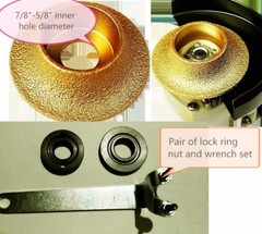 1″ (25mm) Demi-Bullnose Diamond Hand Profiler / Router Bits for Granite Edge