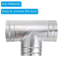 5″ 3 Way Duct Splitter Tee Connector Air Vent Hose Exhaust Pipe Adapter