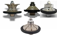 masonry travertine wet polisher grinder Router Bit Demi Full Bevel Ogee Bullnose