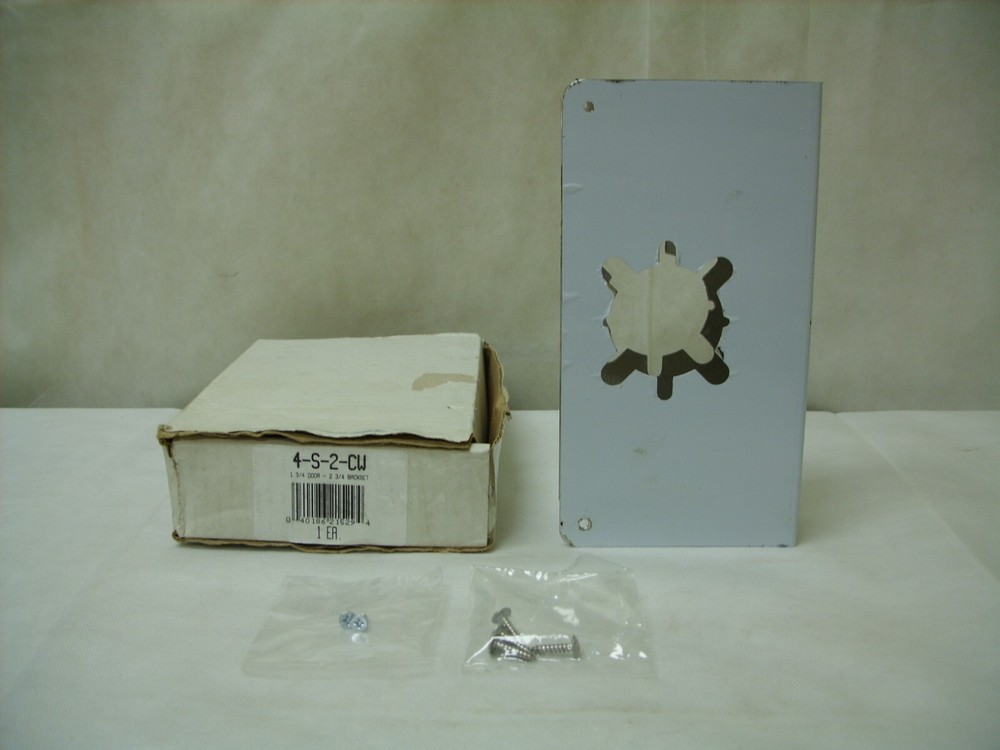 Don-Jo Stainless Steel Door Wrap Around Plate 1-3/4 Door, 2-3/4 Backset 4-S-2-CW