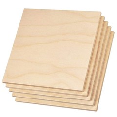 Plywood Sheet Board Squares, A Grade, 12 x 12 inch, 1/4 inch Thick, Pack of…