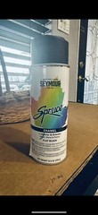 Flat Black Spray Paint Enamel Spruce Seymour Anti Rust 12 oz
