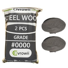 2 Pack Civrowii 0000 Steel Wool Gap Blocker Hole Filler Barrier Sleeve Pack