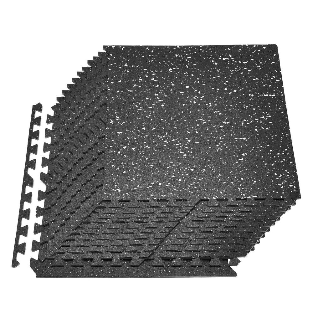 Puzzle Exercise Mat,24 PCS Fitness Equipment Mats,24 x 24 x 0.4 in,High-Density