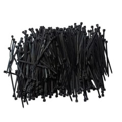 Zip Ties 4 inch 1000 pcs Cable Zip Ties with 18 Pounds Tensile Strength, Blac…