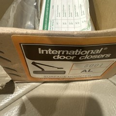 International 5001 AL Door Closer, Adjustable Aluminum Finish