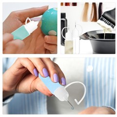 25 Pcs Easy Squeeze Tube Dispenser Applicator Bottles for Liquids