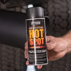 Seymour Black High Heat Paint 12 Ounce Temp Resistant to 1200F VOC Compliant