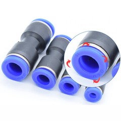 Equal Diameter Straight Nylon Pneumatic Push Fit Connector Speed Air Line Hose