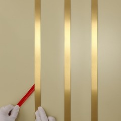 Gold Metalized Brushed Finish Molding Trim, Peel and Stick Strip for Mirror F…