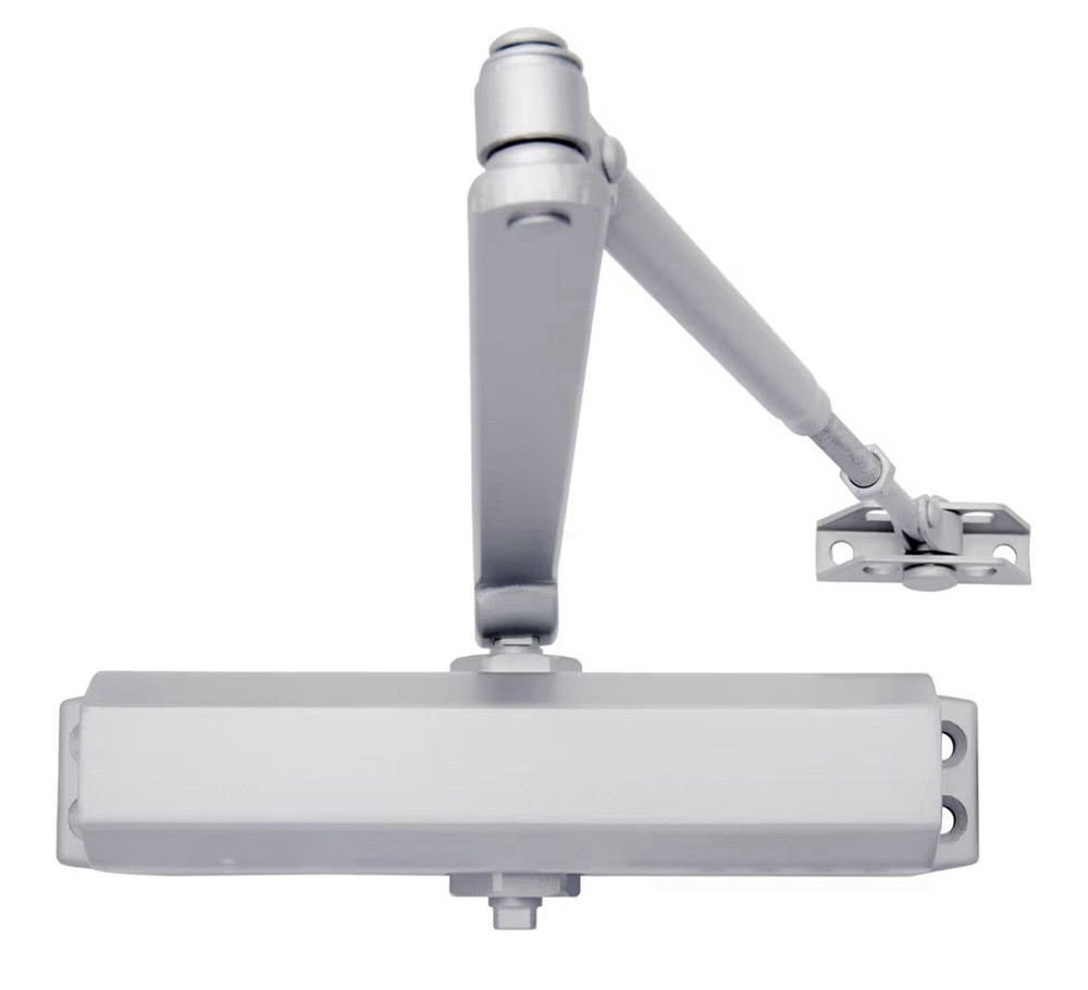 Brinks Commercial Heavy Duty UL Listed Door Closer, Aluminum Finish, New!