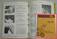Fiat-Allis Fiatallis FR10 Radlader Bedienungsanleitung Betriebsanleitung ca 1985