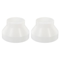 2 Pack 7″ to 4.3″ Duct Reducer ABS Ducting Airflow Tube Increaser Adapter Pipe