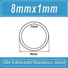 Stainless Steel Round Tube Length 300mm Metal Straight Pipe OD 8mm to 325mm