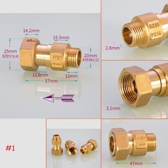 Brass Water Meter Check valve 1/2 3/4 1″ Non Return Valves Anti-backflow Fitting