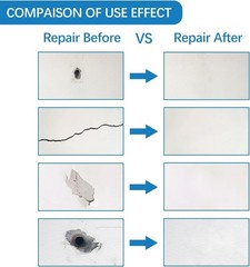 Drywall Repair Kit,Drywall Hole Patch Repair Kit,Wall Spackle Paste 9.8OZ to …