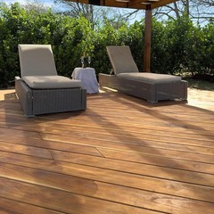 3/4″ x 4.75″ x 84″ 6 Boards Premium Teak Kiln-Dried Deck Board Lumber Costa Rica