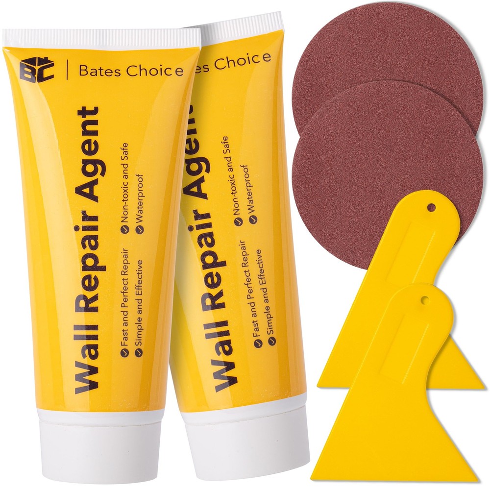Bates Drywall Repair Kit, 2 pcs of Wall Spackle Repair Paste120g Each, Drywal…