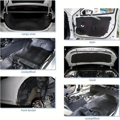 Self Adhesive Rubber Foam Roll Soundproof Insulation Sheet DIY Car Furniture
