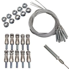 Gripple No.2 UniGrip Fastener with 3/8″ Center Exit Stud, 120lb Load, 10 Pk