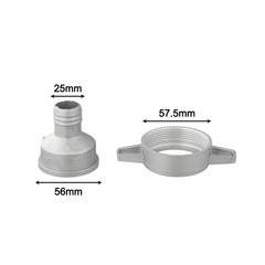 Aluminum Water Pump Fitting with Secure Rubber Gasket for 1 for 2 3 Inches