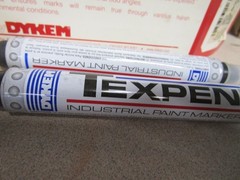 DYKEM 16033 Industrial Marker, Medium Tip, Black Color Family, Ink QTY 2