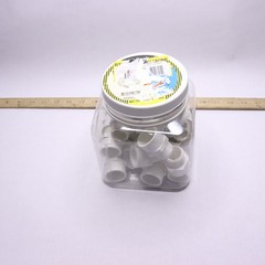 (30-Pk) Charlotte Adapter Pipe Fitting PVC White 3/4″ S x M CPF21090835HD