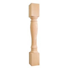 5″ x 5″ x 35-1/2″- Turned Wood Post (Island Leg)- # P1-5-36RW
