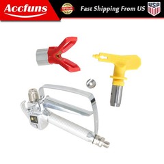 3600PSI Airless Paint Spray Gun 517 Spray Tip + Nozzle Guard for Sprayers