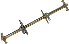 32 Rear Live Axle Kit with 428 Sprocket Hub 6 Wheels Clutch for ATV Go Kart