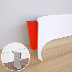 Neatiease Flexible Baseboard Molding Trim 6 Inchw X 60 Feetl Self-Adhesive