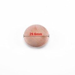 25mm Cherry Button Top Wood Plugs for Screw Holes Craft Furniture 25pcs