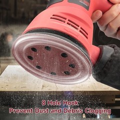 5 Inch Sanding Discs 165 PCS 8-Hole Orbital Sander Pads Mix Grit Hook and Loop