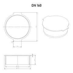 Socket Plug 110mm 160mm 200mm 250mm 315mm Underground Drainage Pipe Cap Blank
