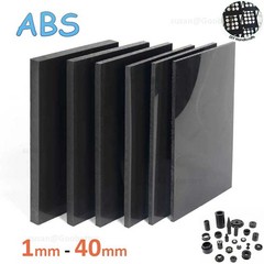 Black ABS Plastic Sheet DIY Project Model Craft 1mm – 40mm Thick Various Size