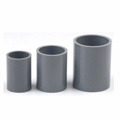 PVC Direct Pipe Fitting 20-110mm Straight Joint Water Pipe Socket Coupling Grey