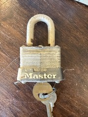 5 Commercial Master Locks Keyed the same 3KA 3522 + Bonus