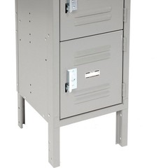 Global Industrial Six Tier 6 Door Box Locker 12″Wx12″Dx12″H Gray Assembled