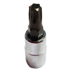 PFS4T15 VIM Tools T15 TORX, Gun Metal Gray Bit, Satin Chrome 1/4 Inch Square Dr