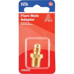 Do it 1/4 In. x 1/4 In. Brass Male Flare Adapter 458828 SIM Supply, Inc. 458828