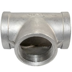 1-1/2″ in NPT Tee 3 way Female Stainless Steel 304 Threaded Pipe Fitting Adapter