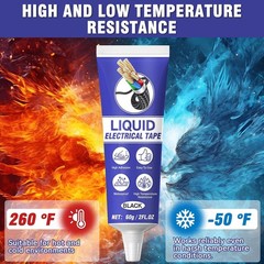 2PCS 60ml Waterproof Insulating Sealant with Self-Tip, Fast-Drying & High Tem…