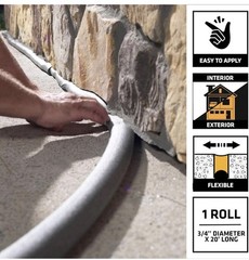 – Polyethylene Foam – Closed Cell Backer Rod (Gray) – to Fill Joints and Cracks
