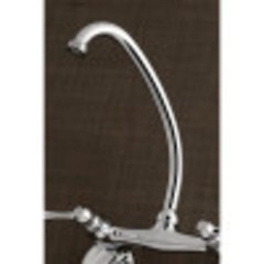 Kingston Brass KS374 Kingston 4 GPM Wall Mounted Double Handle – Chrome