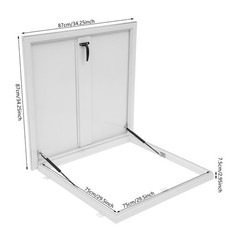 Roof Hatch, Roof Security Door, Roof Access Hatch Modern Square White NEW
