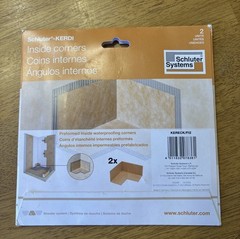 Schluter-KERDI-KERECK/F12 Inside Corners for Schluter Systems (2 Corners)