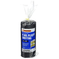 350B Polyethylene Sheeting, 3′ x 50′ x 4 Mil, Black